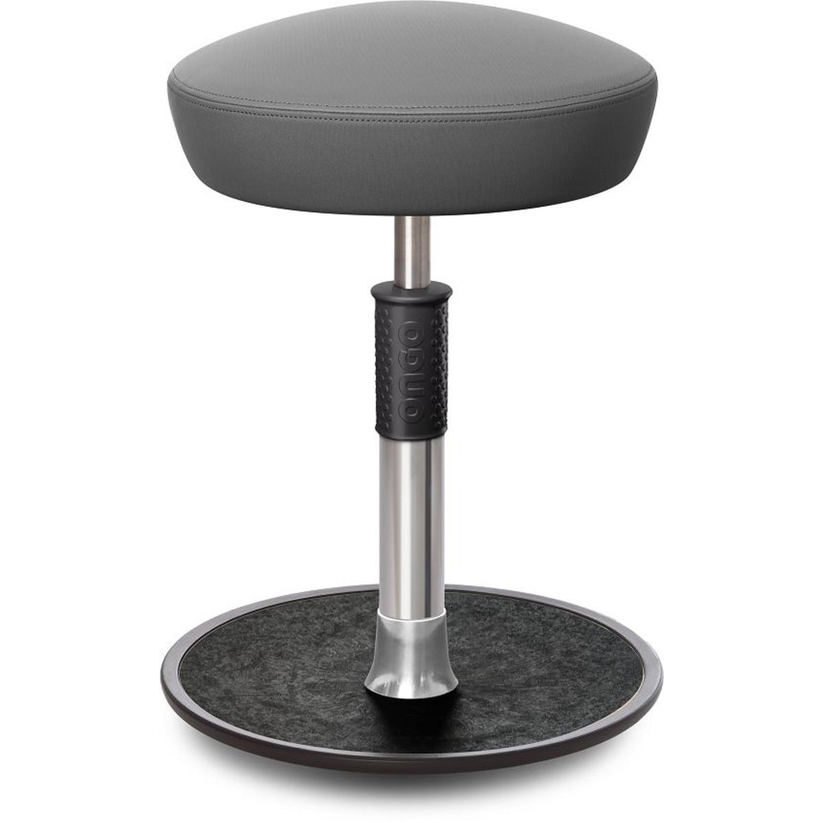 Ongo, Bürostuhl, Sitz- Stehhocker Free Regular Hutsitz skai Dynactiv M. 160 Grau chr. /schw.