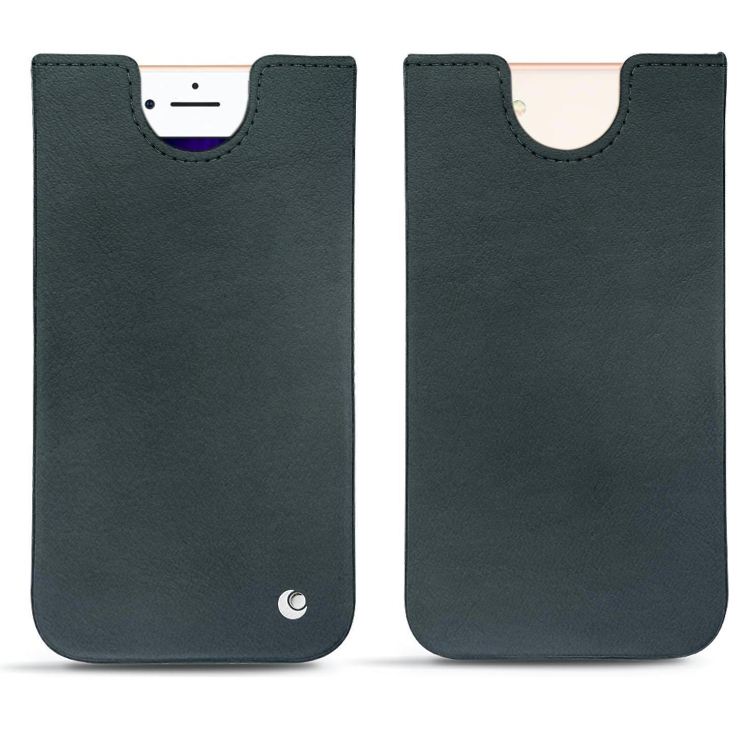 Noreve Lederschutzhülle (Apple iPhone 8), Smartphone Hülle, Blau