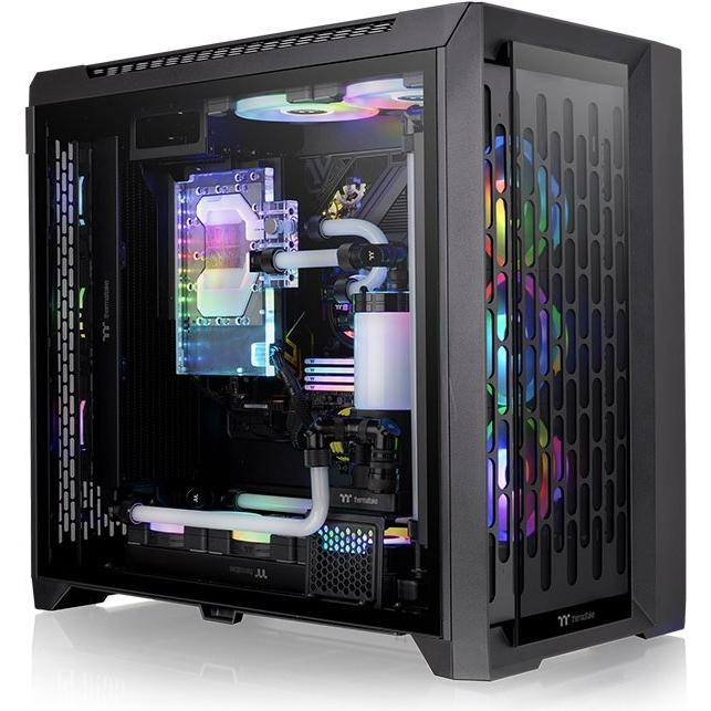 Thumbnail - Thermaltake Geh CTE C750 TG Full Tower "ARGB" Black retail (ATX, mATX, Mini-ITX, E-ATX, SSI EEB), PC Gehäuse, Schwarz