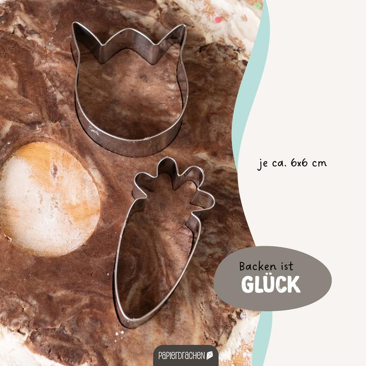Actual product image Papierdrachen 6 Keks-Ausstecher Ostern Set 3