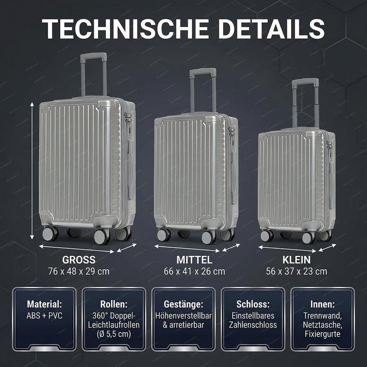 Produktbild Champ Koffer-Trolley 3-er Set