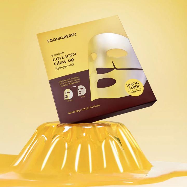 Actual product image Eqqualberry - Collagen Glow up Hydrogel Mask