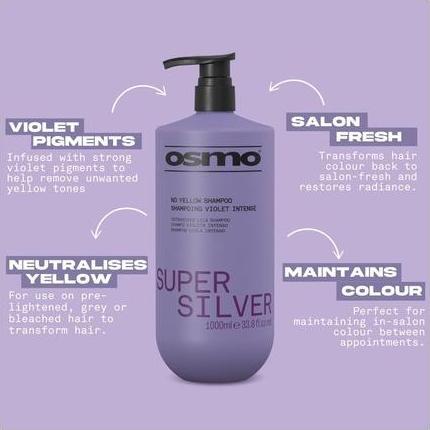 Produktbild Osmo Super Silber Violett Pigment gegen Gelb- oder Messingtöne (Flüssiges Shampoo)