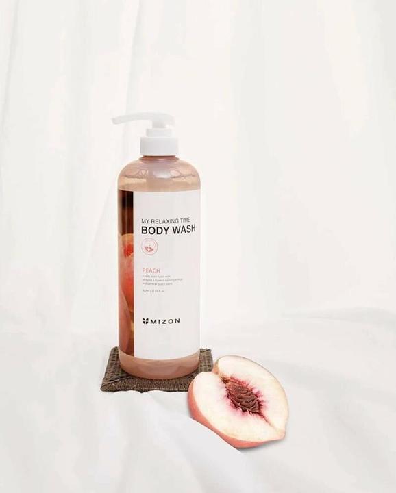 Actual product image Mizon Shower gel Peach My Relaxing Time ( Body Wash) 800ml (800 ml)