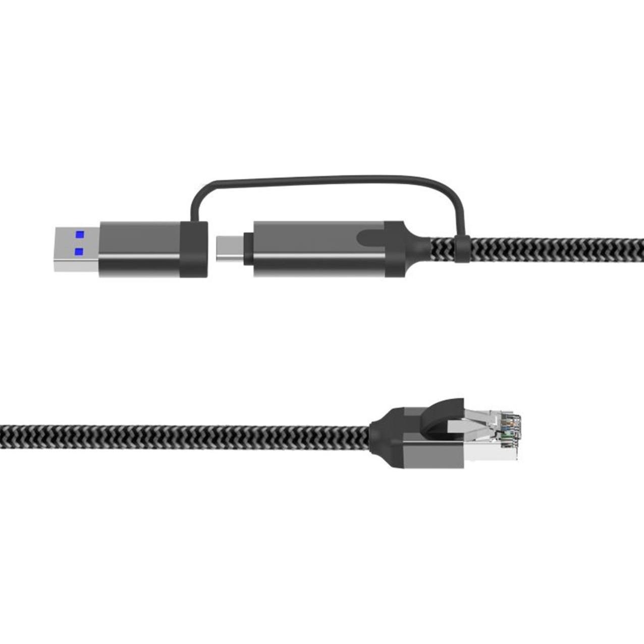 MicroConnect CAT6 FTP to USB A-C adapter (3 m, USB 3.0), USB Kabel