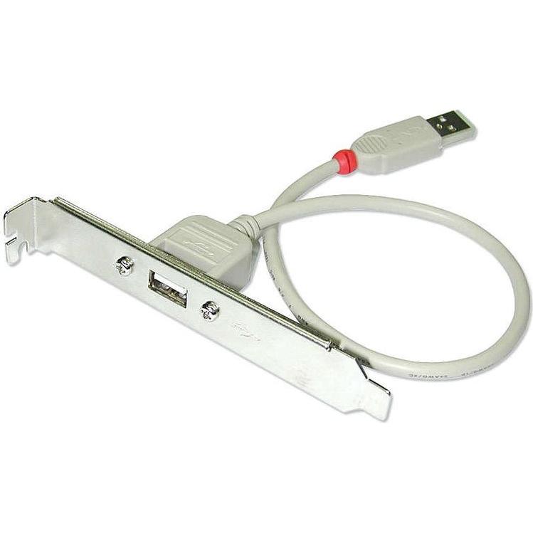 Thumbnail - Lindy USB PC back plate 1 x USB Type A, PC Zubehör, Weiss