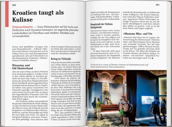 Actual product image Reise-Taschenbuch Kroatische Adriaküste (German, Hubert Beyerle, Veronica Wengert, 2023)