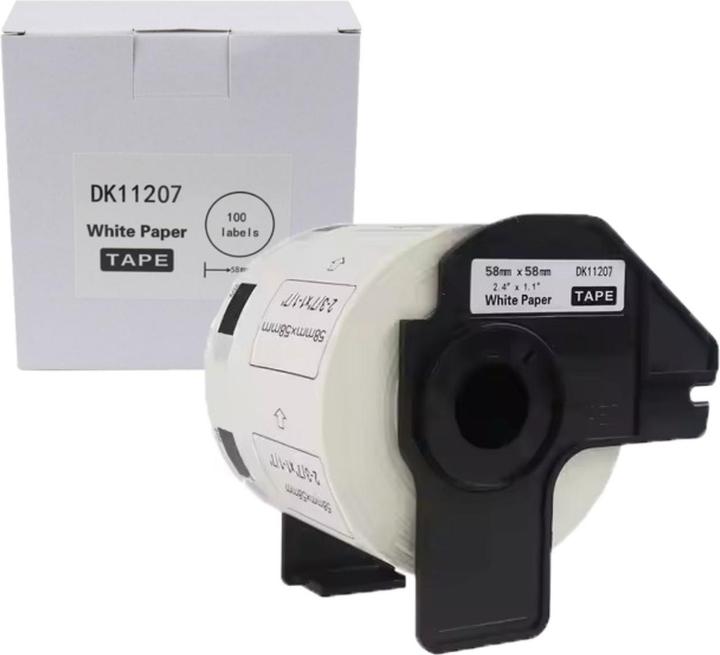 Actual product image Hermex Alternative CD/DVD label roll for Brother DK-11207 round labels (5.80 cm)