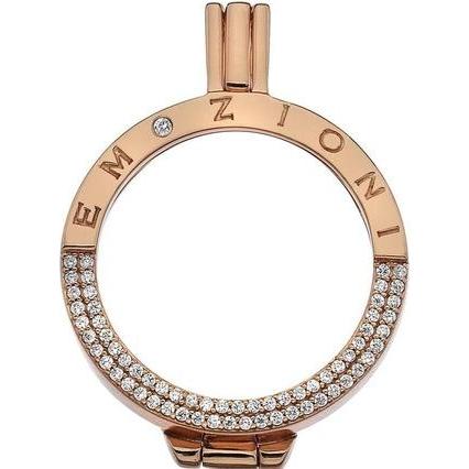 Hot Diamonds, Uhrenbox + Schmuckaufbewahrung, Emozioni Reflection Coin Keeper RG - Diameter: 2.5 cm, Gold