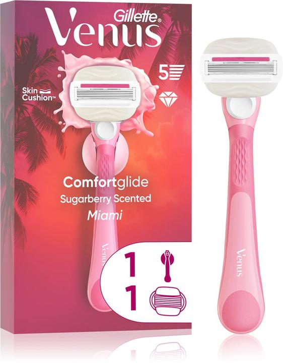 Gillette Venus Comfort Glide Sugarberry 1ct, Handle