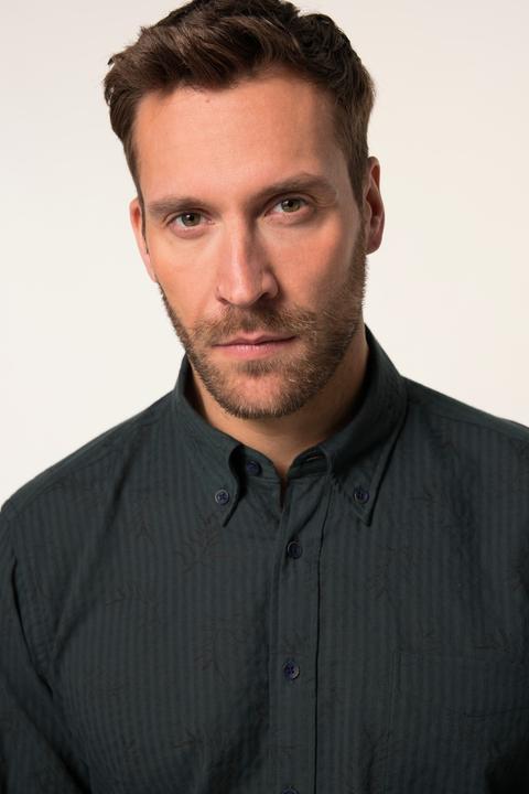 Actual product image JP1880 JP 1880 shirt, long sleeve, all-over print, button-down collar, modern fit, up to 8 XL (4XL)
