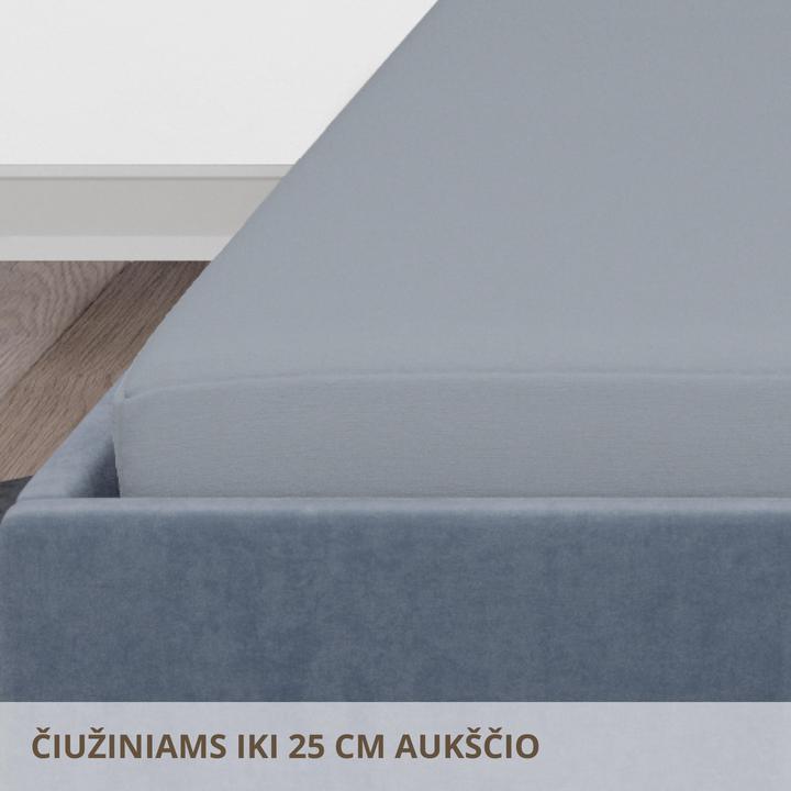 Produktbild Domoletti FITTED SHEET SATEEN 180X200+25 GREY