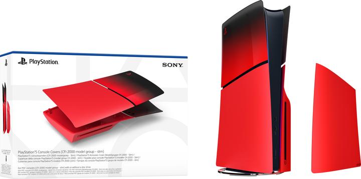Actual product image Sony PlayStation5 console cover - Techno Red (PS5)