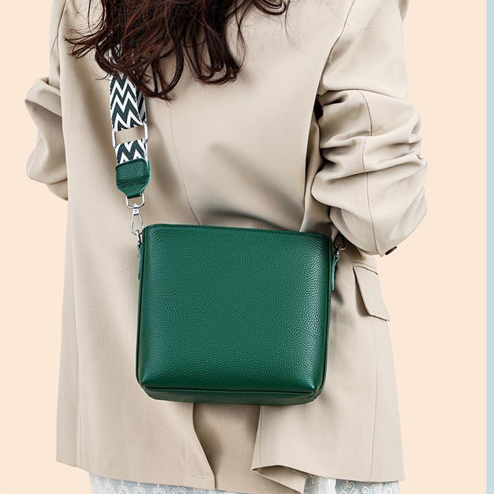 Image du produit Only-Bags.Store Kunstleder Crossbody Umhängetasche, Solid Farbe Messenger Satchel Geldbörse, Casual Fashion