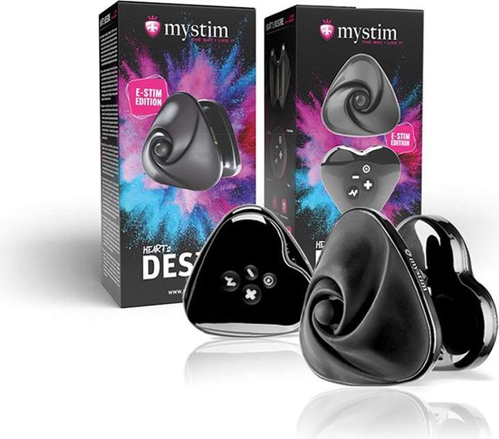 Image du produit Mystim Vibromasseur Hearts Desire eStim Lay-On Noir