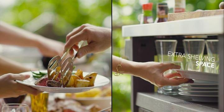 Produktbild Keter BBQ Beistelltisch Unity