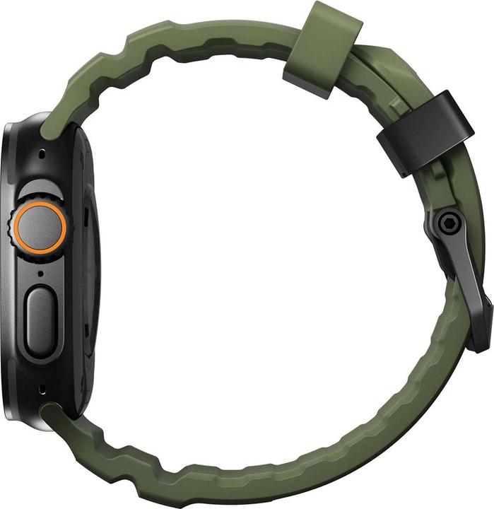 Actual product image Nomad Rocky Point Band 42/44/45mm Forest (45 mm, Leather, Plastic, Titanium, Tyres)