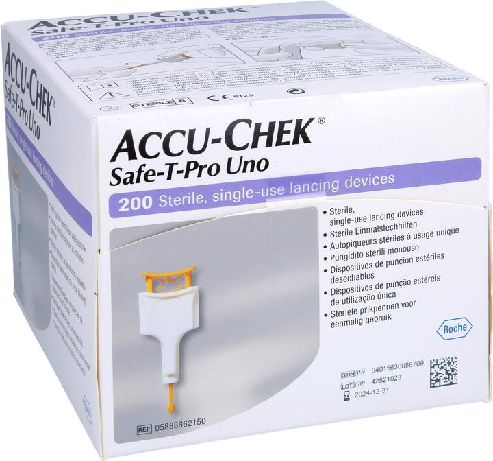 Actual product image Accu-Chek Safe-T Pro Uno Einmalstechhilfe