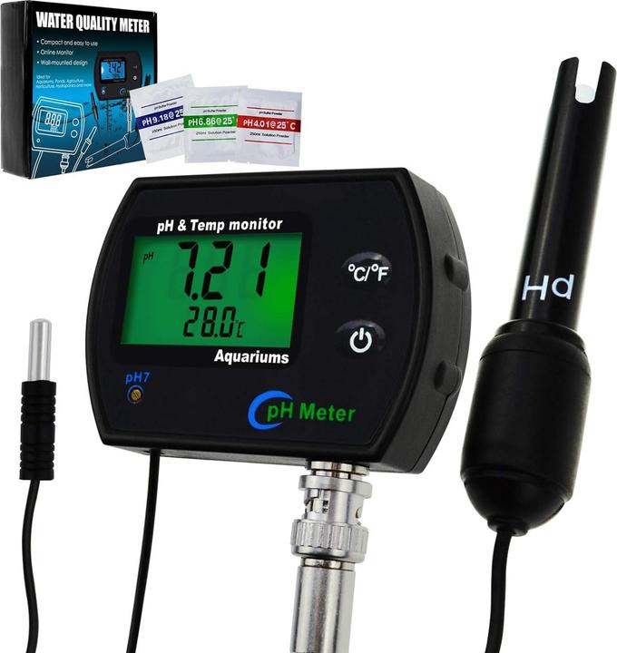 Image du produit Danoplus Digitaler pH- und Temperaturtester (Appareil de mesure de la température, Instrument de mesure du pH)
