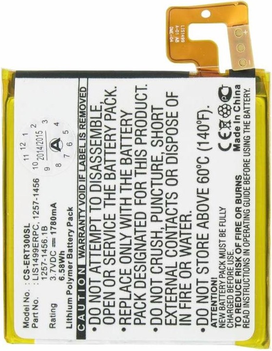 Actual product image Sony Ericsson Battery cell phone Xperia T, TL, LT30a, LT30i, Mint