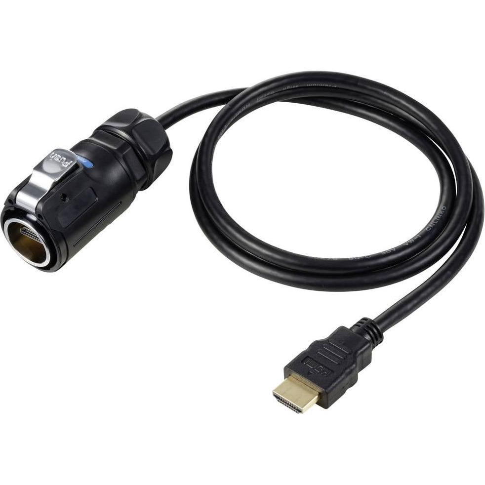 Thumbnail - Tru Components TC-12770472 Adapter Schwarz 1 m (1 m, HDMI), Video Kabel
