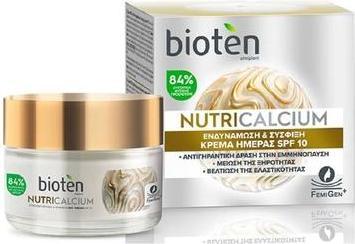 Actual product image Bioten Nutricalcium Day Cream Spf10 50ml (Suntan cream, Up to SPF 10, 50 ml)