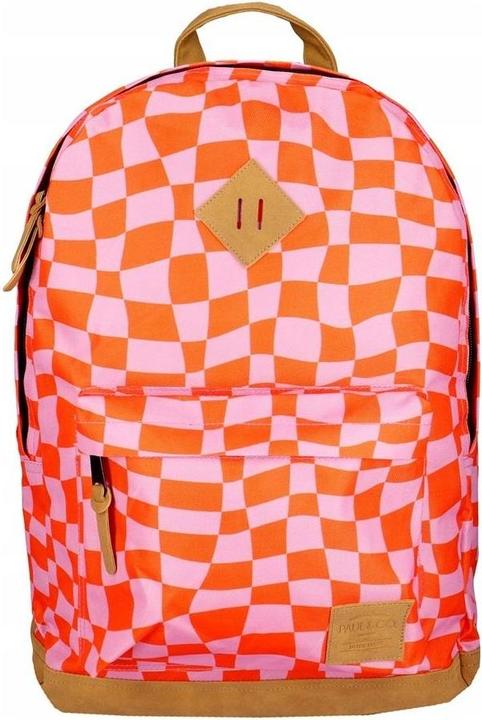 Immagine prodotto Incood Lila-roter Schachbrett-Rucksack PAUL&CO