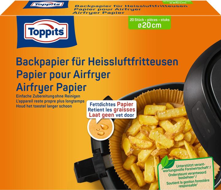 Productafbeelding Toppits Bakpapier voor heteluchtfriteuses