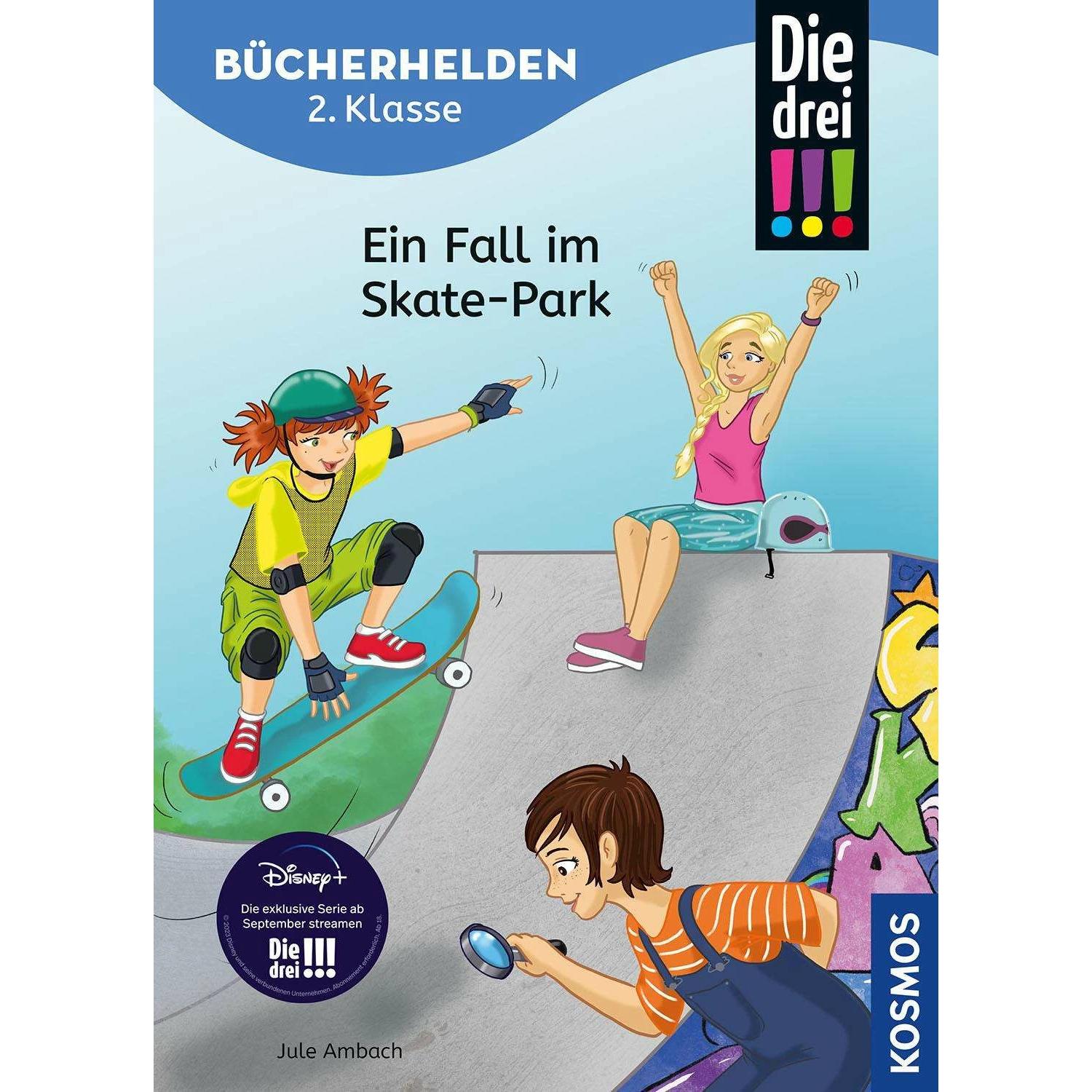 Die drei!!!, Bücherhelden 2. Klasse, Ein Fall im Skate-Park, Kinderbücher von Jule Ambach, Katja Rau