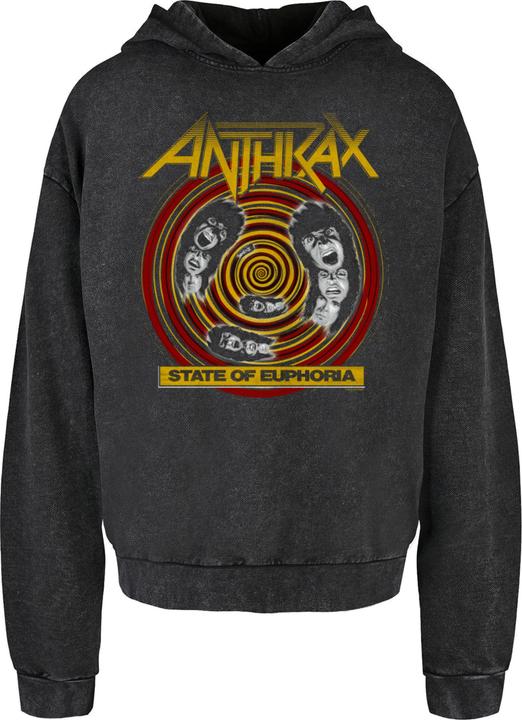 Produktbild Merchcode Anthrax - State Of Euphoria Acid Washed Oversize Hoody - 161033 (S)