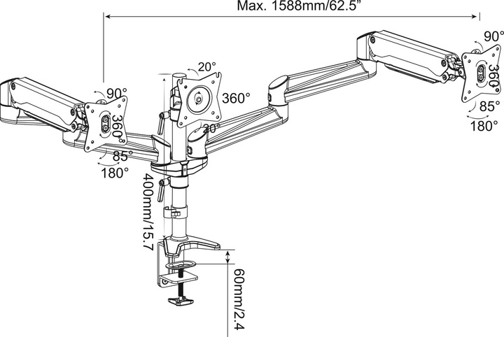 Actual product image Digitus DA-90363 (Table, 27")