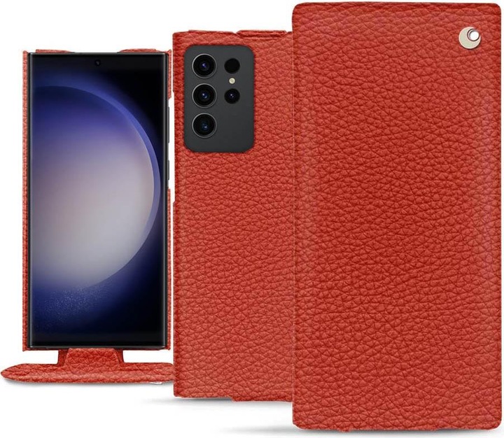 Actual product image Noreve Vertical leather shell (Samsung Galaxy S23 Ultra)