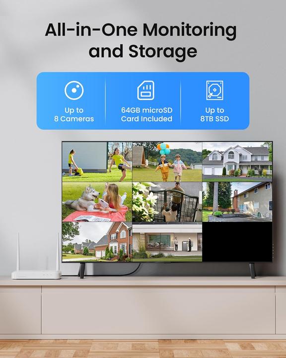 Actual product image Zosi 2K 3MP WiFi 6 Überwachungskamera-Set (8-teilig) (2560 x 1440 Pixels)