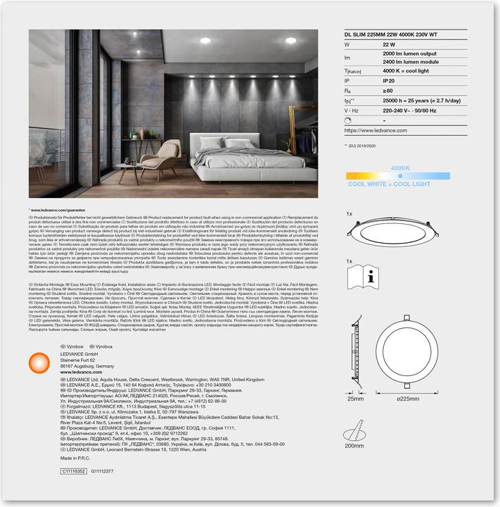 Produktbild Ledvance Led Spot And Downlight Recess Slim (2000 lm)