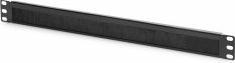 Produktbild Digitus 1HE Kabelburstenleiste 44x483x11 mm Burstenoffnung 27x423 mm Farbe Schwarz RAL 9005