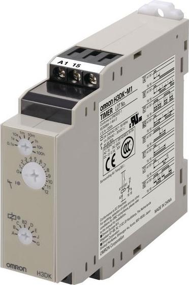 Actual product image Omron Industrial Automation H3DK-M1 24-240VAC/DC 8 time functions, 0.1s..1200h, 1 W / 5 A H3DKM124240VACD