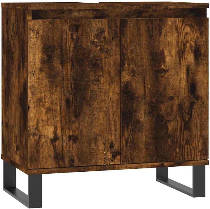 Immagine prodotto vidaXL Badschrank Räuchereiche 58x33x60 cm Holzwerkstoff (58 x 33 x 60 cm)