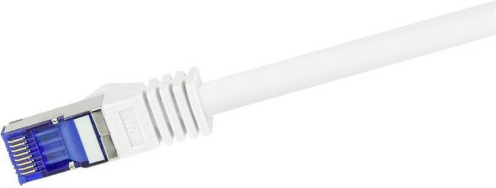 Actual product image LogiLink Patch cord Ultraflex, Cat.6A, S/FTP, 15 m, white withCat.7 raw cable, extra flexible & soft cable m (S/FTP, CAT6a, 15 m)