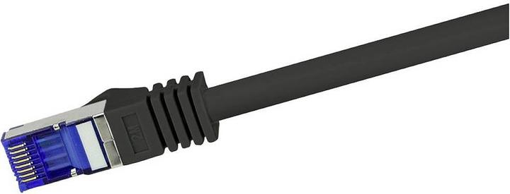 Actual product image LogiLink Patch cable Ultraflex, Cat.6A, S/FTP, 15 m, black withCat.7 raw cable, extra flexible & soft cable (S/FTP, CAT6a, 15 m)