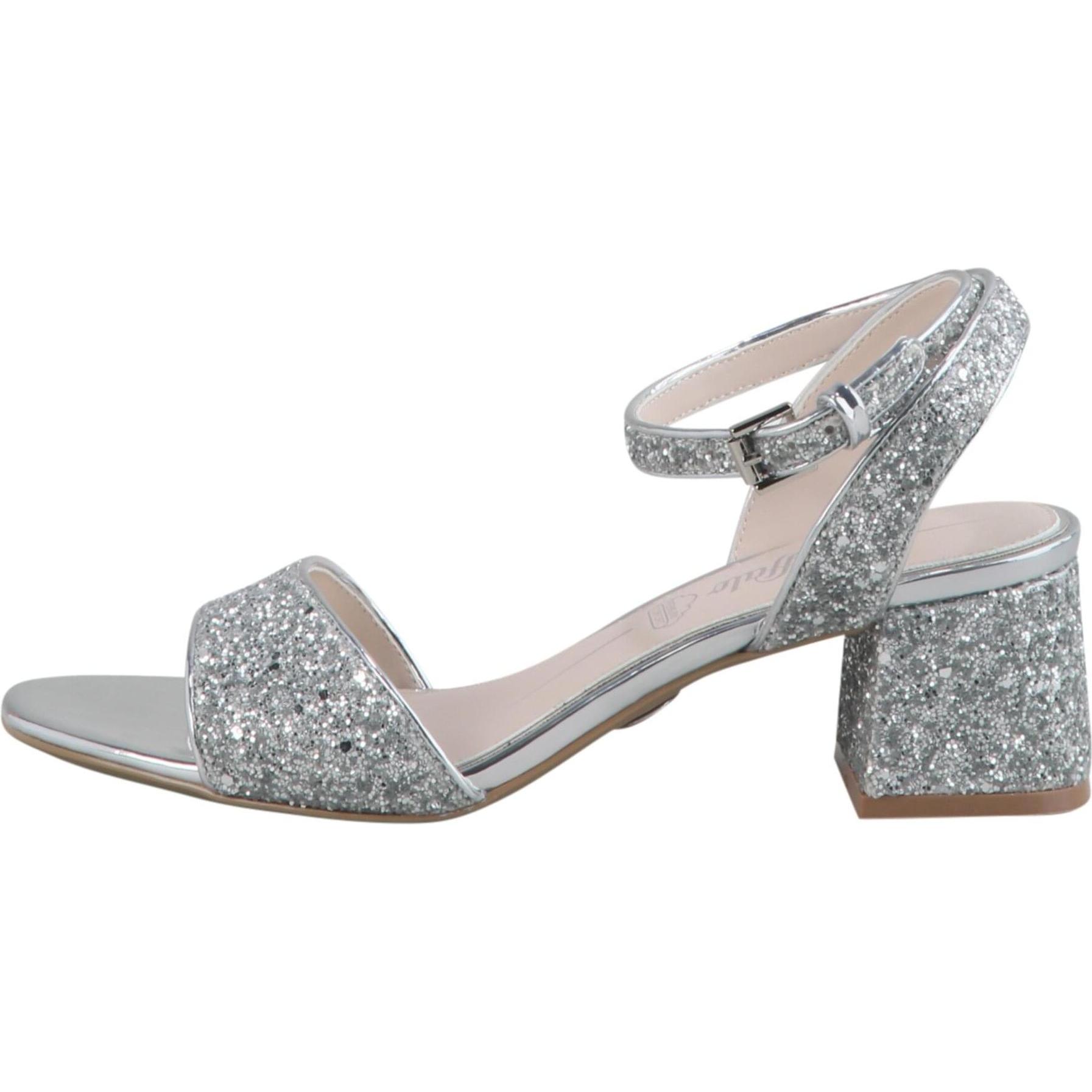 Buffalo, Damen, Sandalen, Sandalen, Silber, (39)