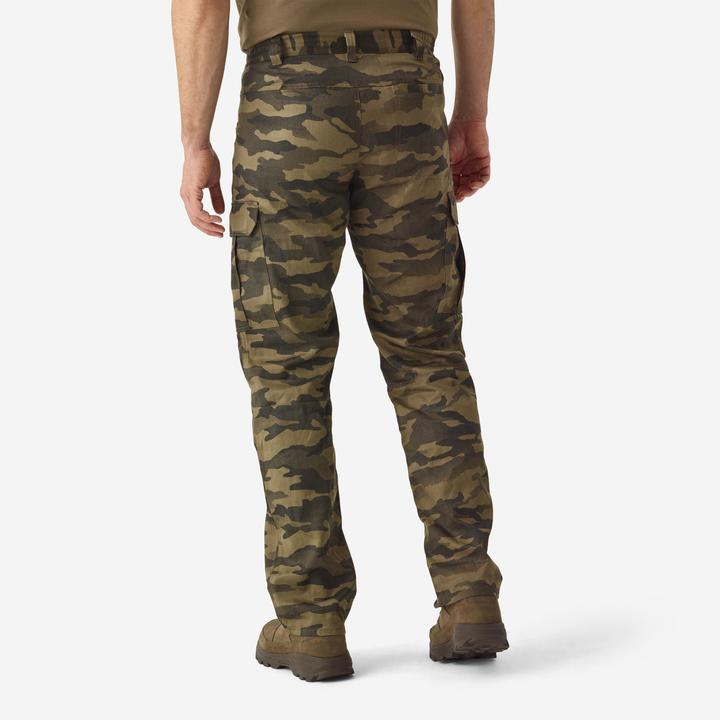 Produktbild Solognac Jagdhose Steppe 500 Cargo strapazierfähig Camouflage braun (XXL)