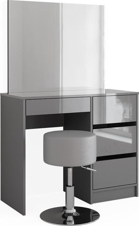 Blanc, Gris, Haute brillance, Mat