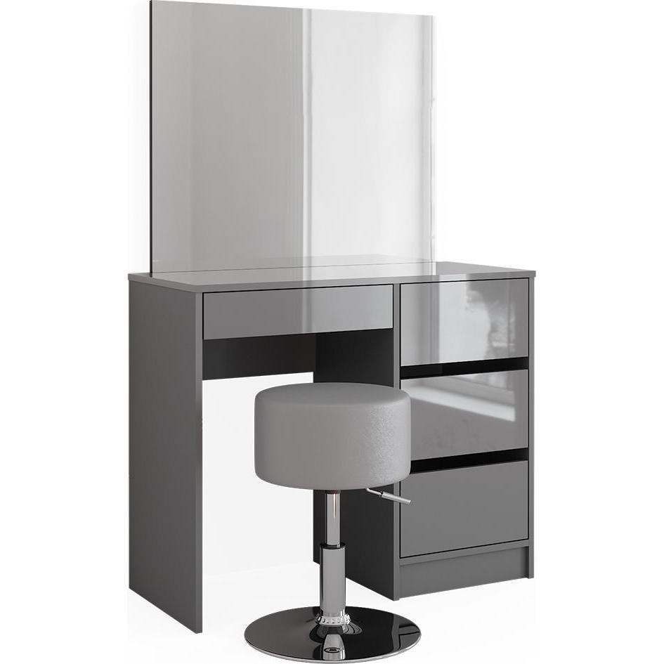 Vicco, Schminktisch, Sherry mit Hocker (90 x 75 x 40 cm)