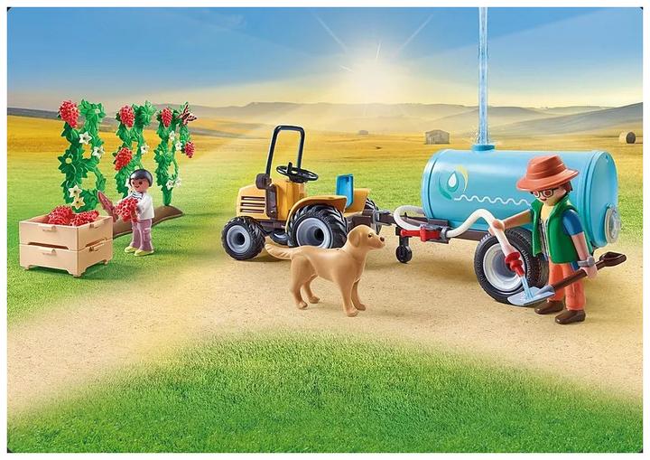 Productafbeelding Playmobil 71442 Trekker met aanhanger en watertank (71442, Playmobil Land)
