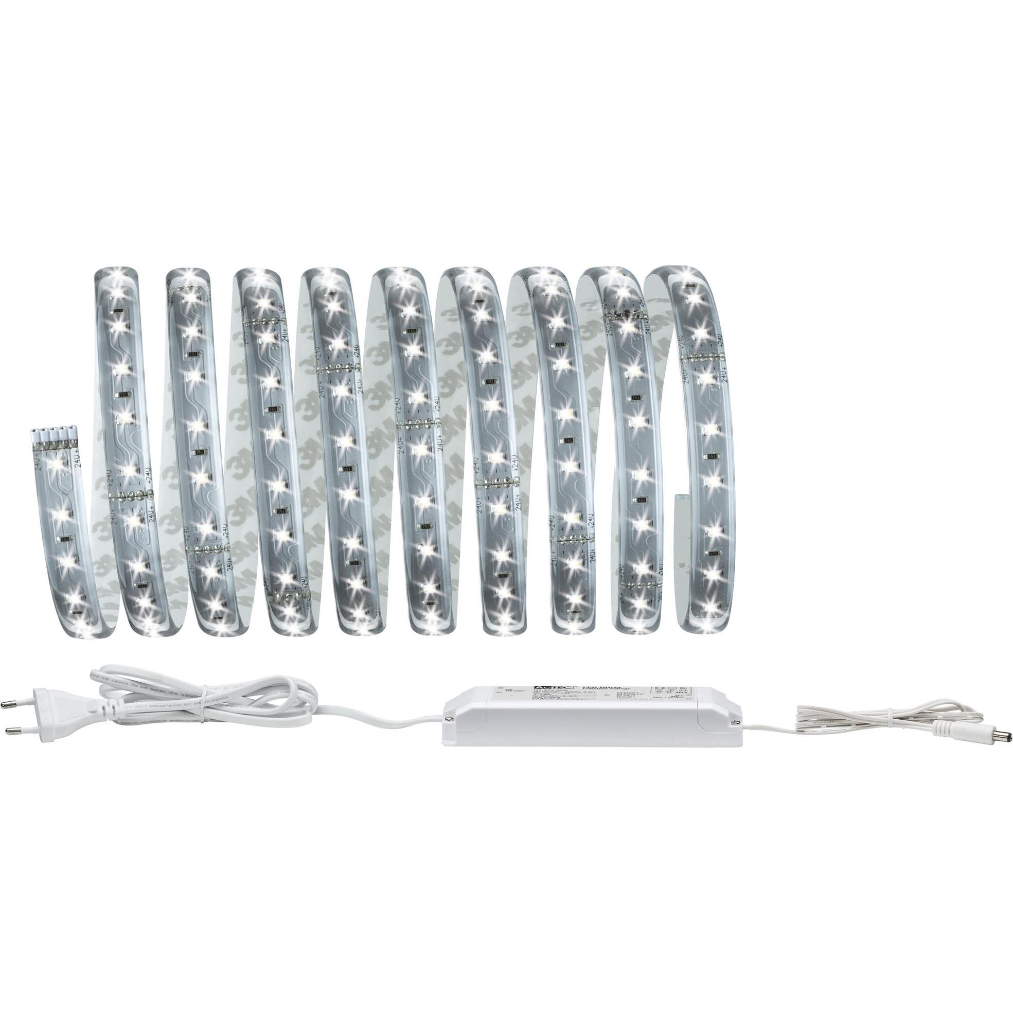 Paulmann, LED Streifen, MaxLED 500 Stripe Set (Kaltweiss, 300 cm, Indoor)