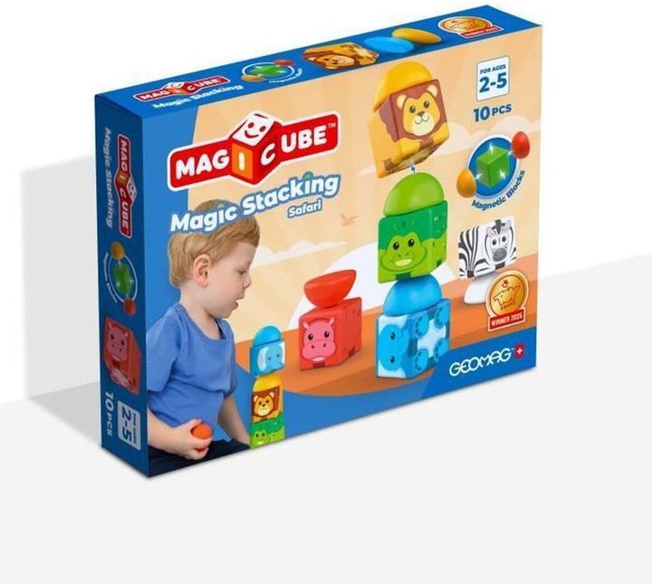 Actual product image Geomag Magicube Blocks Stacking Safari