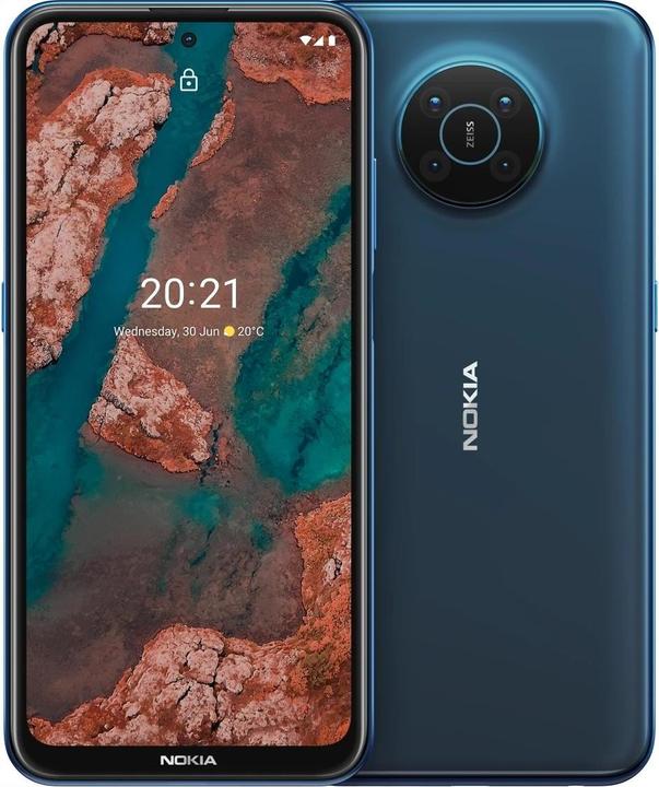 Nokia X20 (8GB) (128 GB, nordic blue, 6.67", Hybrid Dual SIM, 64 Mpx, 5G)