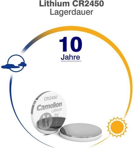 Produktbild Camelion Lithium (5 Stk., CR2450, 550 mAh)
