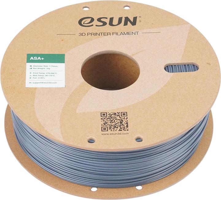 Actual product image eSUN ASA+ 1,75mm GREY 1kg (ASA, 1.75 mm, 1000 g, Grey)