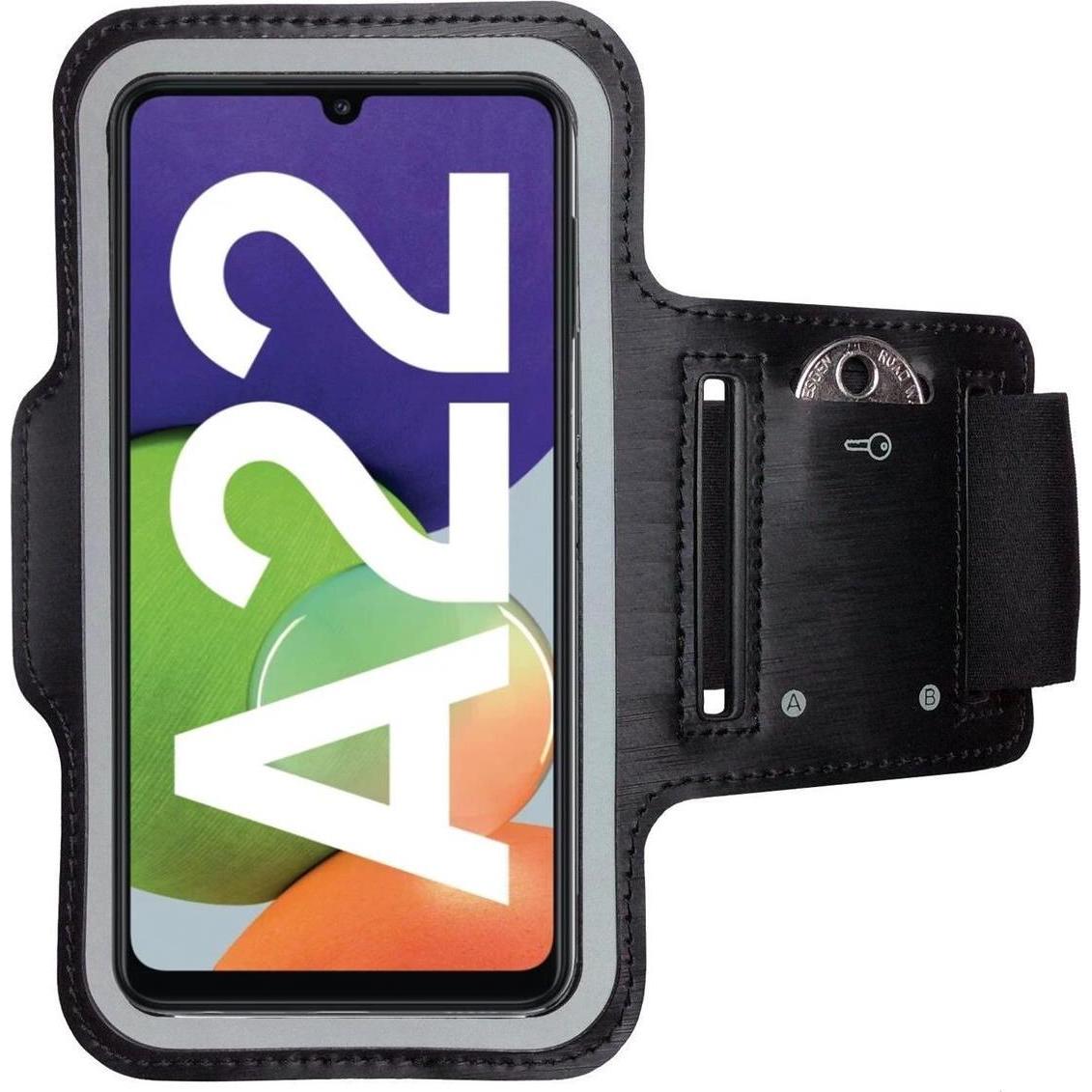 Thumbnail - CoverKingz Sportarmband für Samsung Galaxy A22 4G, Smartphone Sportarmband, Schwarz